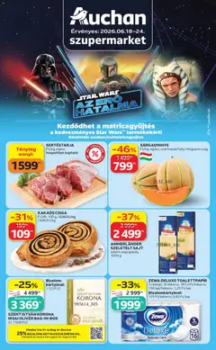 Auchan - Auchan Szupermarket akciós újság megtekintése, amely érvényes 2026.06.18.-től