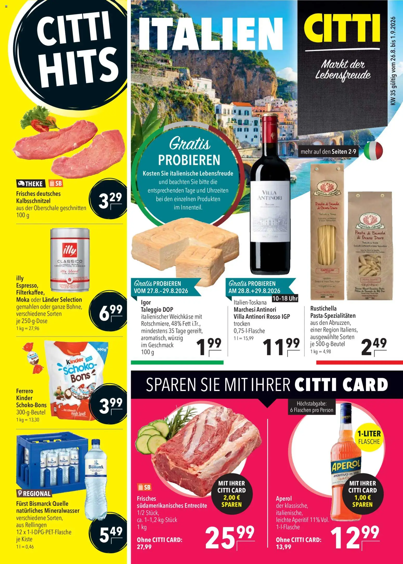 Vorschau von dem Prospekt des Geschäftes CITTI Markt, gültig ab dem 26.08.2026