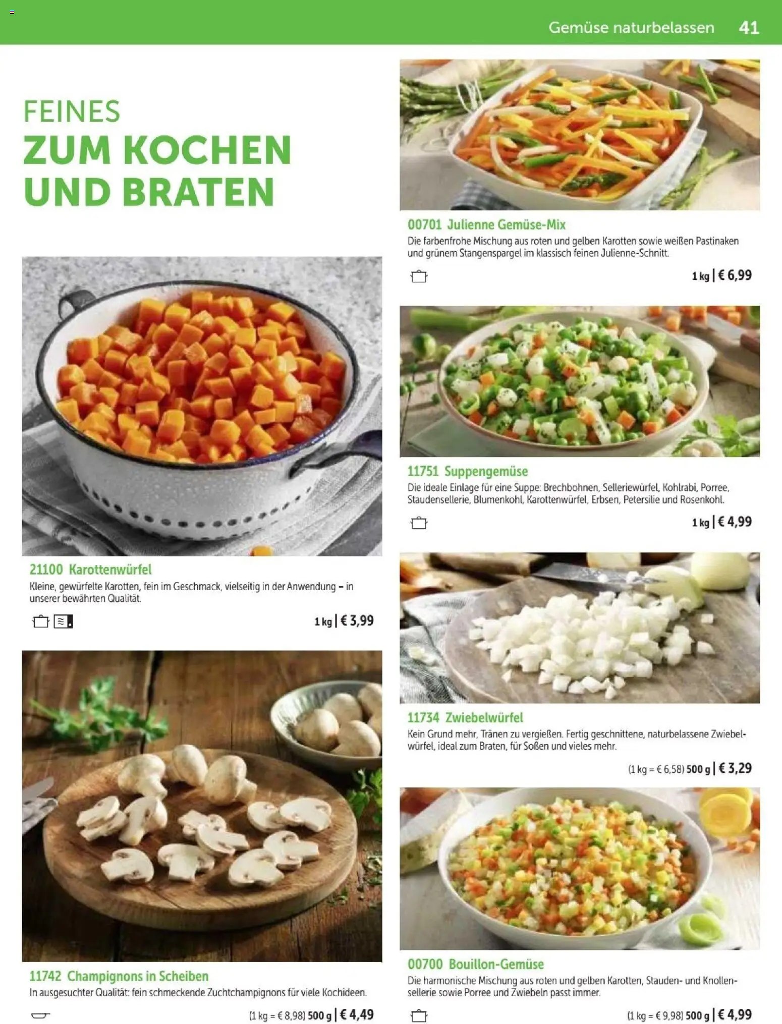 Vorschau von dem Prospekt des Geschäftes Bofrost, gültig ab dem 07.09.2026 - Gemüse, Petersilie, Champignons, Zwiebeln