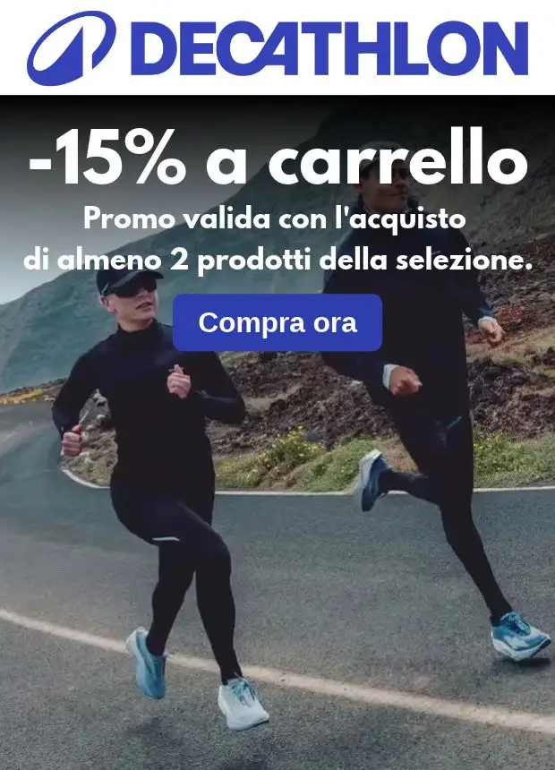 Anteprima del volantino Volantino Decathlon - Prodotti running per ogni meteo valido a partire dal 30/09/2026