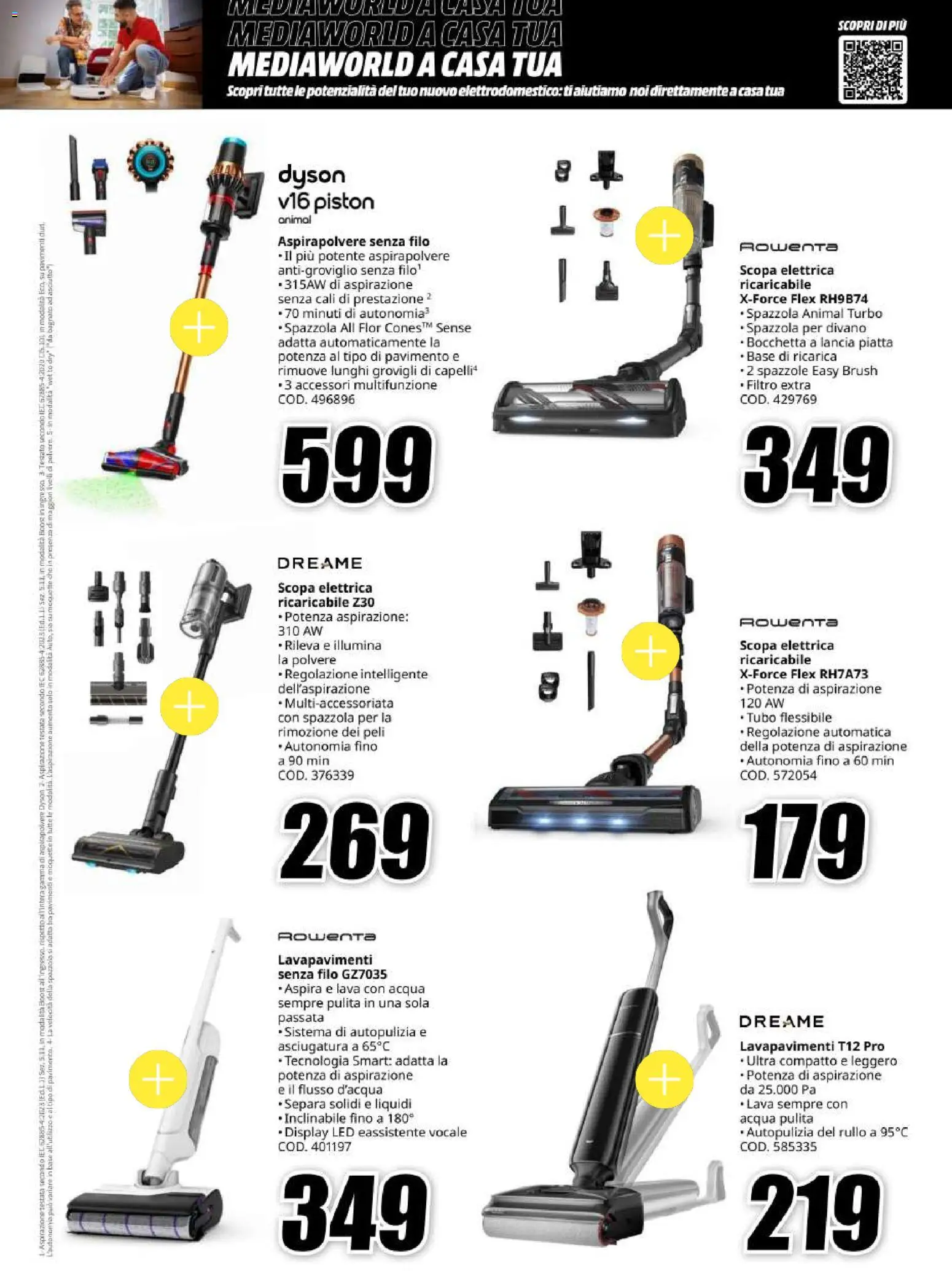 Anteprima dell'opuscolo Media World Black Friday dal negozio Media World valido da 30/10/2026 - Dyson, Acqua, Aspirapolvere, Scopa, Divano, Scopa elettrica, Spazzola, Tubo