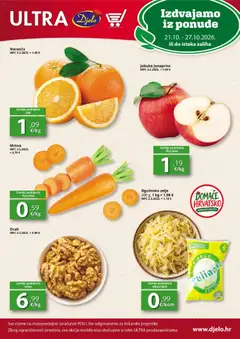 Pregled letka Djelo Katalog trgovine Djelo vrijedi od 21.10.2026