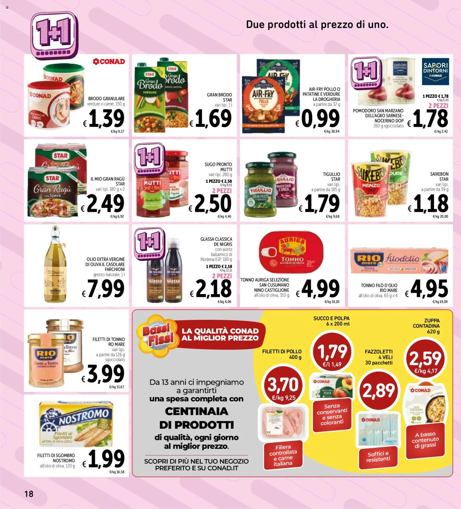Anteprima dell'opuscolo Spazio Conad volantino dal negozio Spazio Conad valido da 30/10/2026 - Pollo, Carne, Pomodoro, Olio, Tonno, Patatine, Sugo, Succo