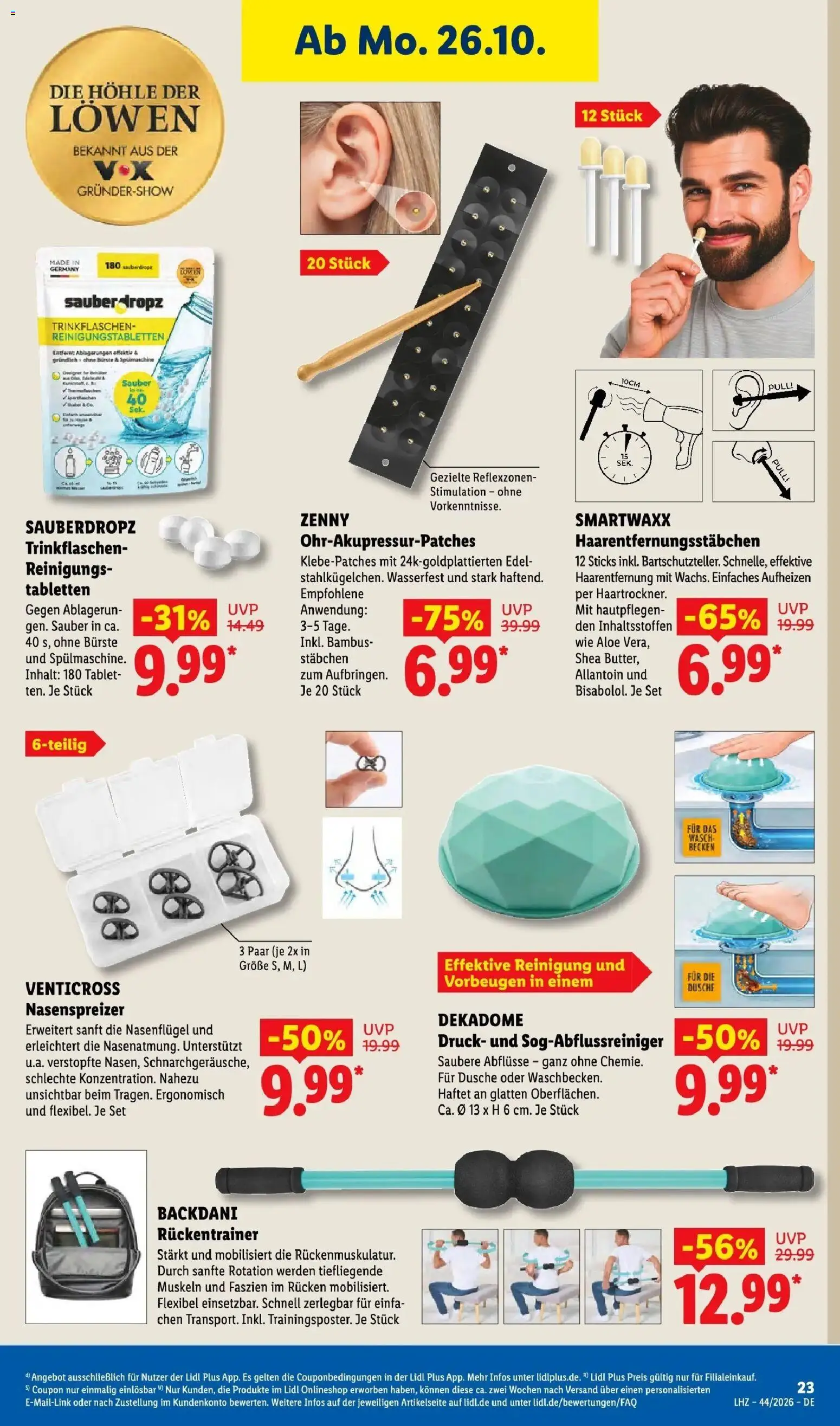 Vorschau von dem Prospekt des Geschäftes Lidl, gültig ab dem 26.10.2026 - Tablet, Dusche, Bürste