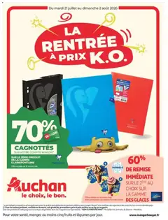 Prévisualisation de Auchan Promos XXL, rentrée du magasin Auchan formulaire valide 21/07/2026