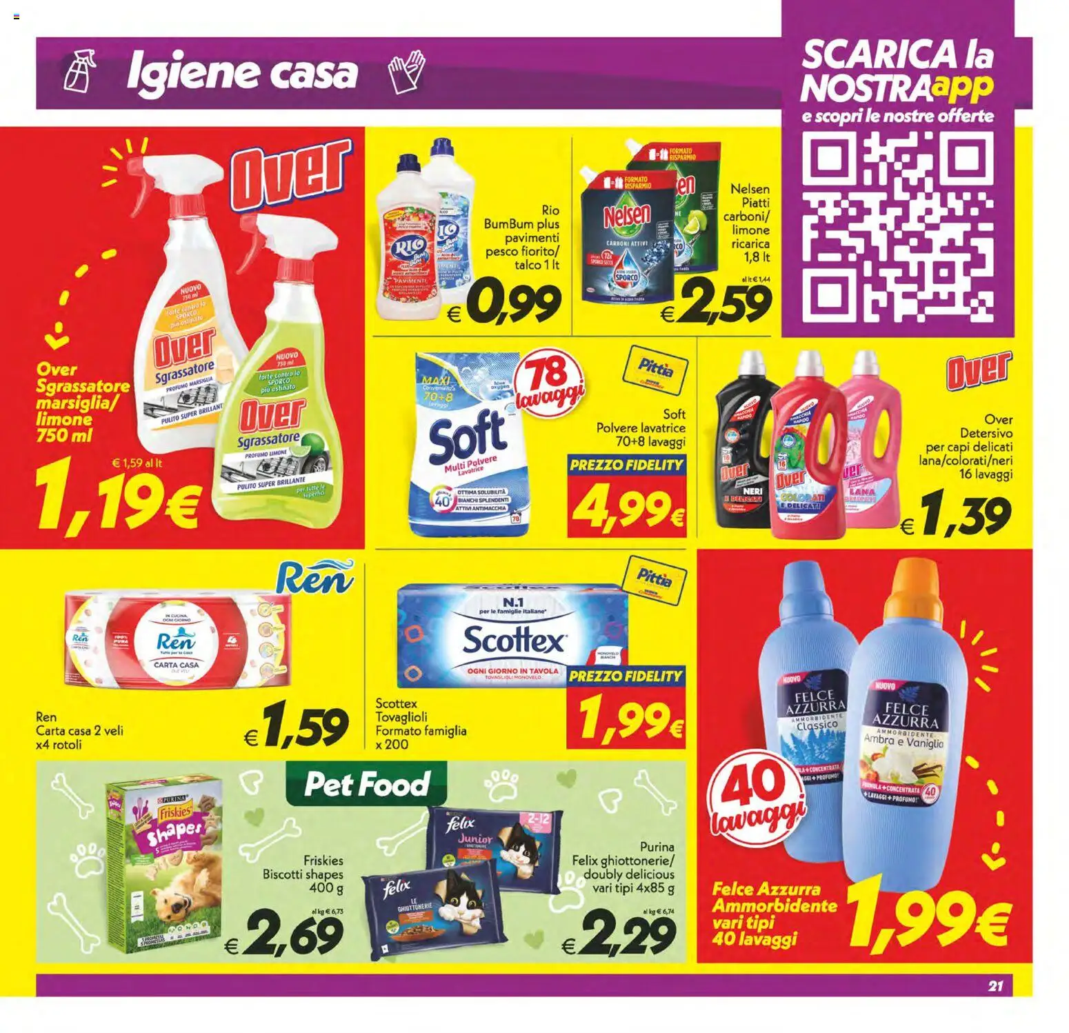 Anteprima dell'opuscolo SuperConveniente volantino Messina, Siracusa, Palermo dal negozio SuperConveniente valido da 23/10/2026 - Biscotti, Lavatrice, Limone, Piatti, Profumo, Talco, Ammorbidente, Sgrassatore