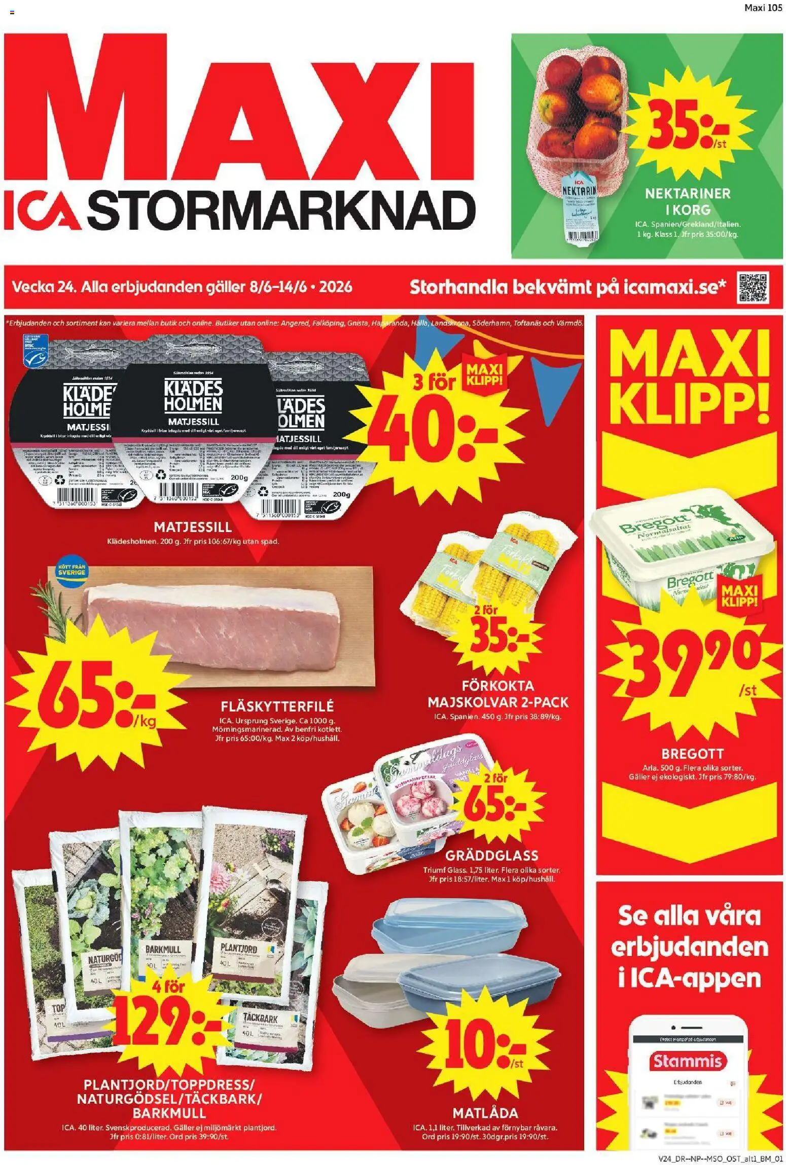 Förhandsgranska reklamblad ICA Maxi erbjudanden från butik ICA Maxi gäller från 08/06/2026