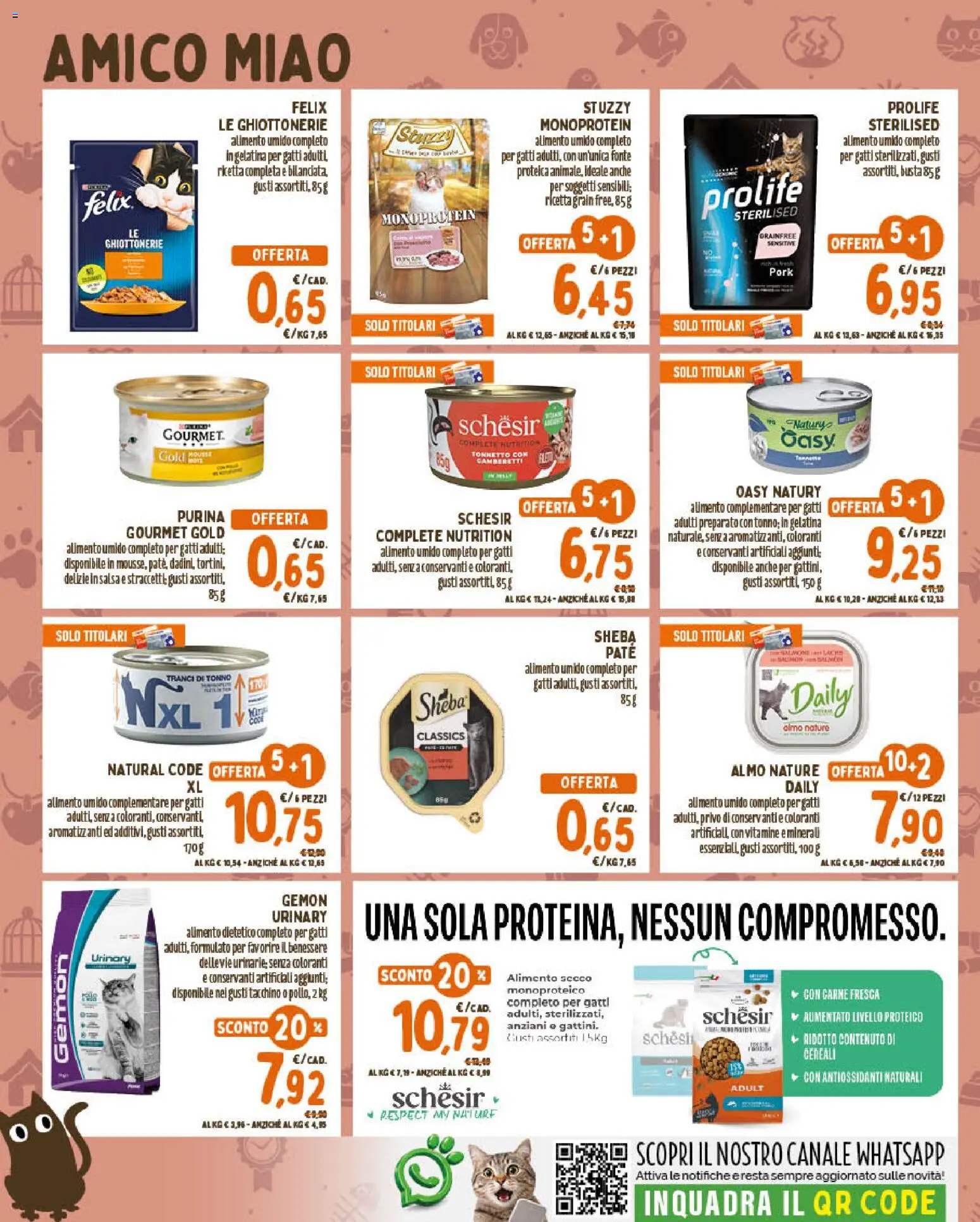 Anteprima dell'opuscolo Conad volantino PetStore Lazio, Campania, Sicilia dal negozio Conad valido da 09/09/2026 - Carne, Tacchino, Tonno, Cereali, Gamberetti, Salsa, Paté