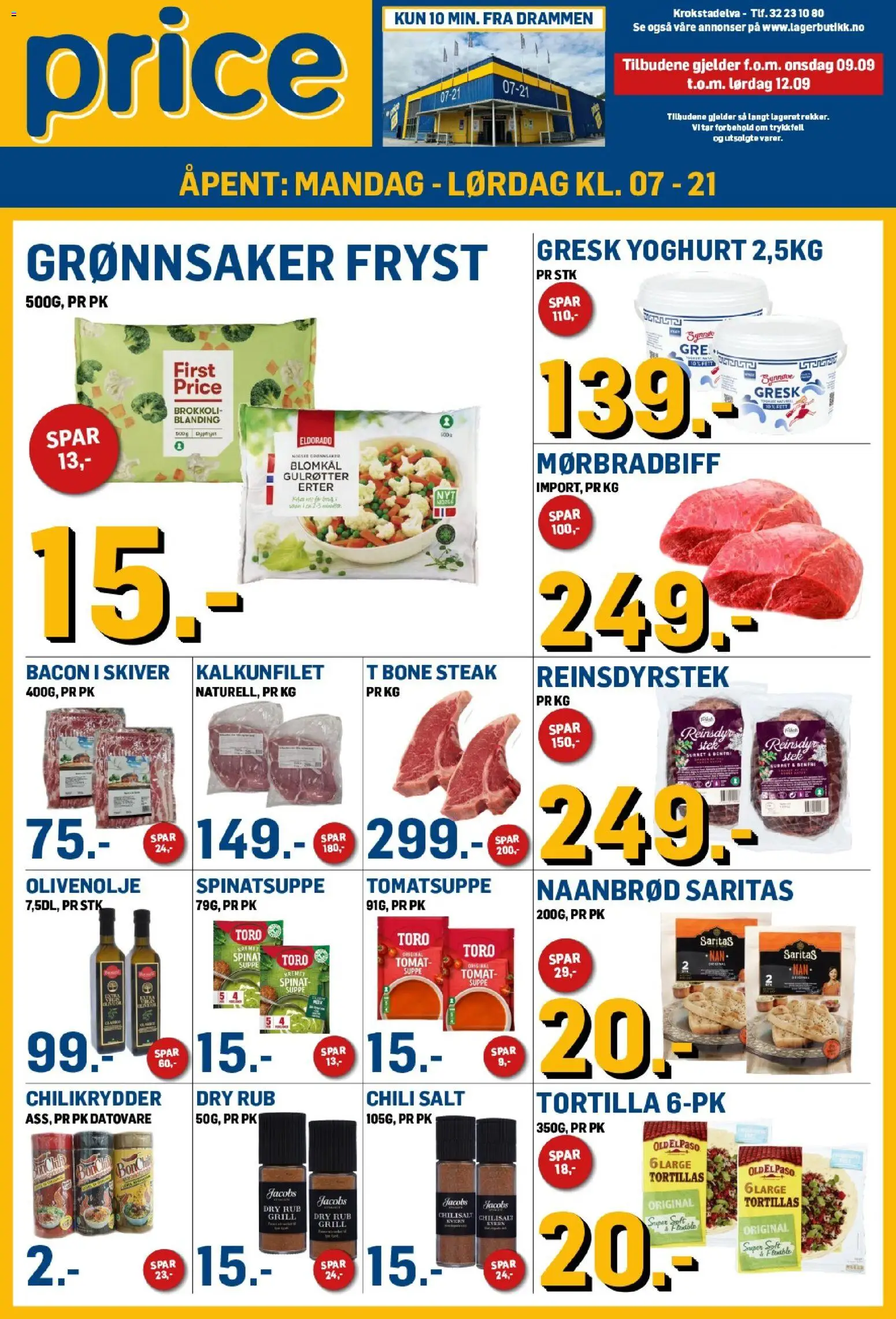 Forhåndsvis Price Lagerbutikk kundeavis fra butikk Price Lagerbutikk gyldig fra 09/09/2026