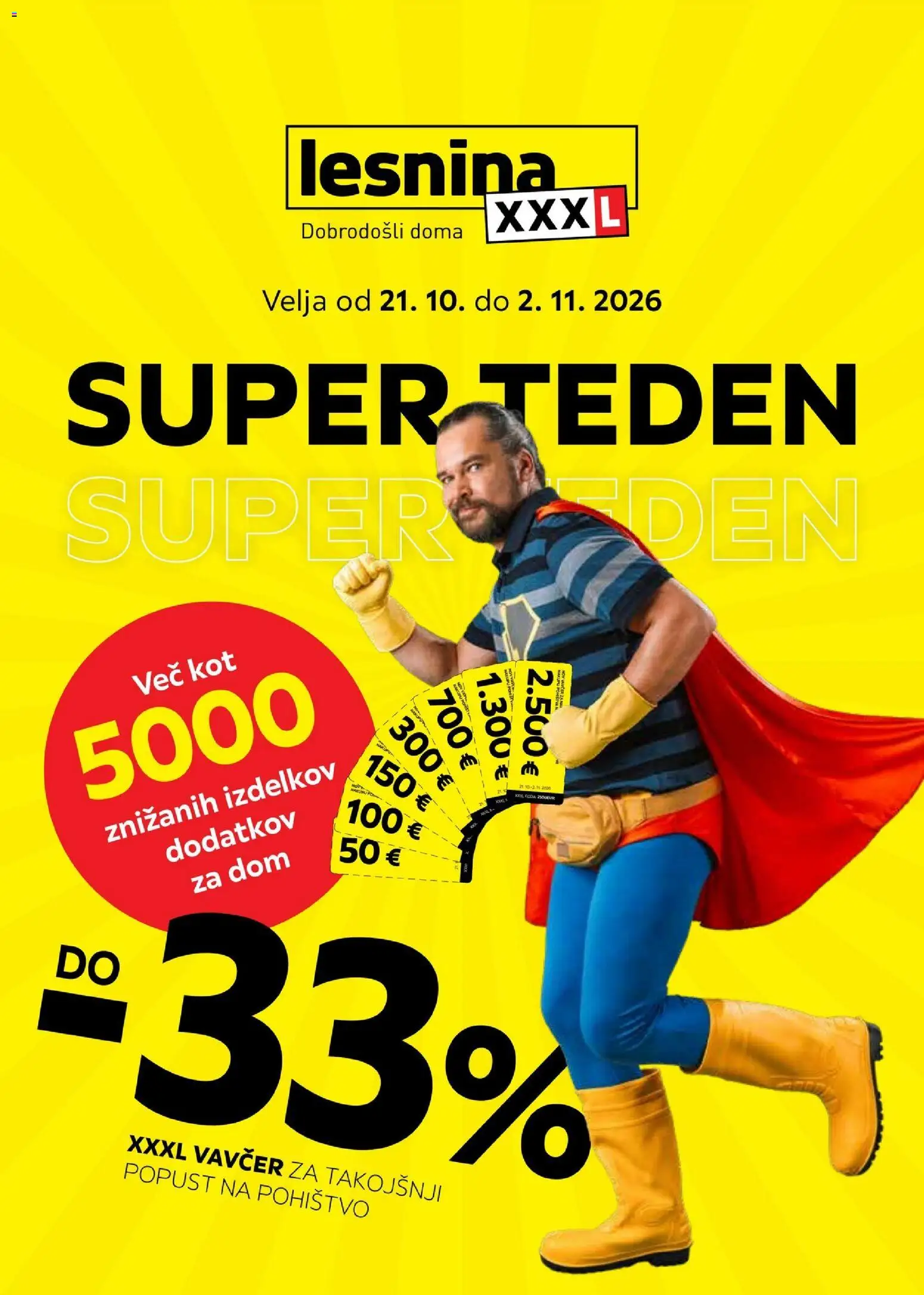 Predogled kataloga iz trgovine XXXL Lesnina veljaven od 21.10.2026 - Pohištvo