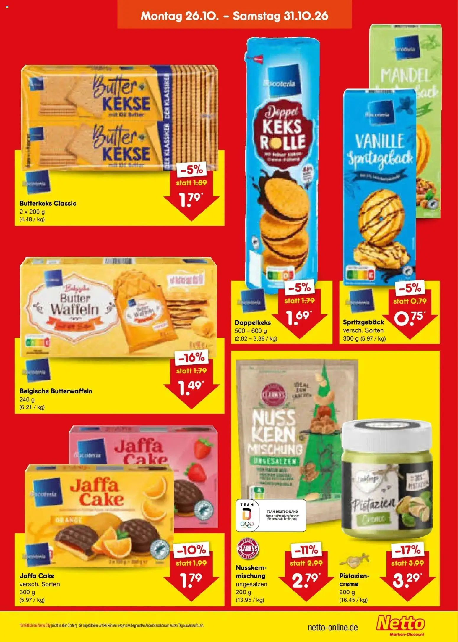 Vorschau von dem Prospekt des Geschäftes Netto Marken-Discount, gültig ab dem 26.10.2026