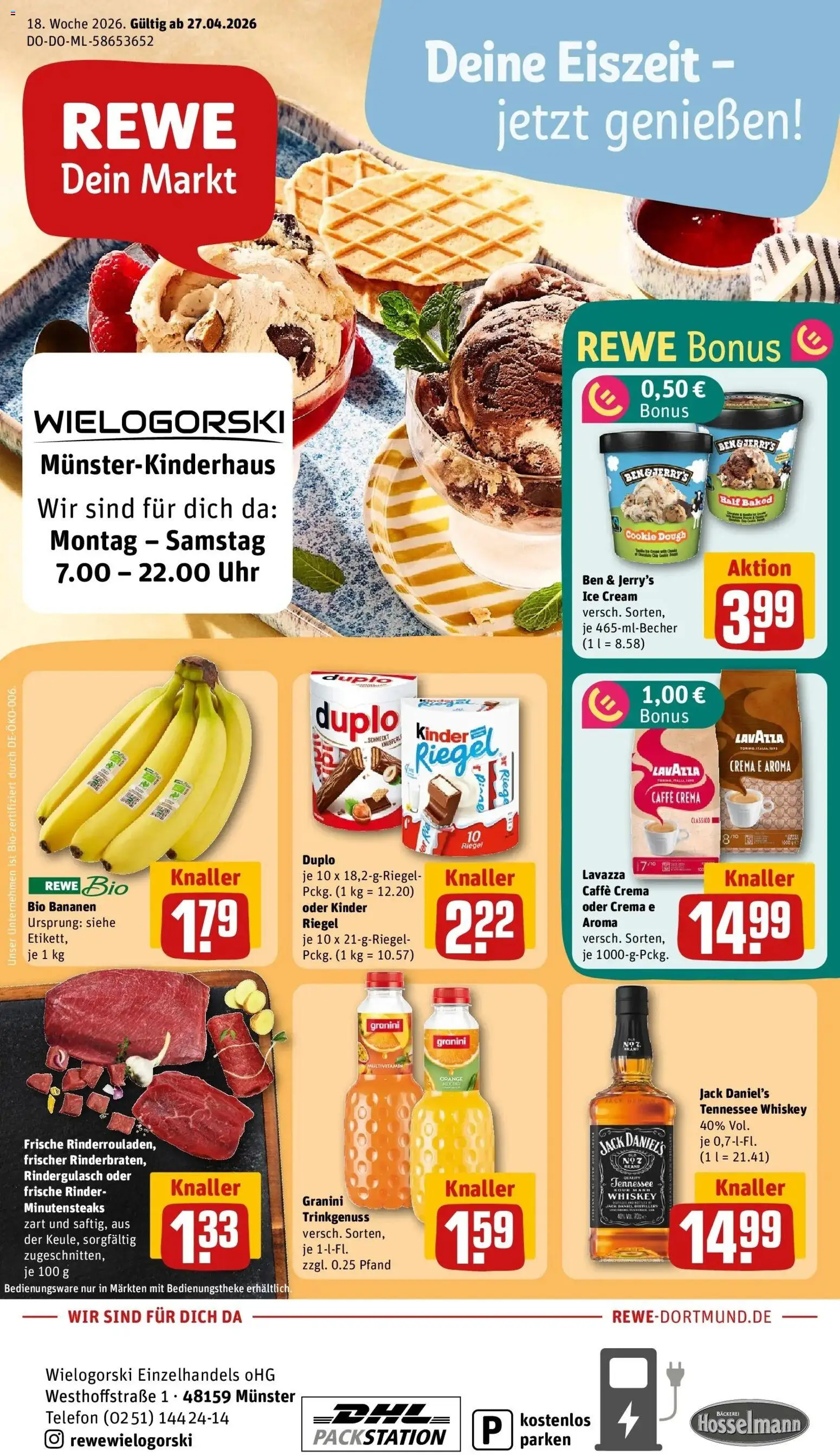 Vorschau von dem Prospekt des Geschäftes Rewe, gültig ab dem 27.04.2026