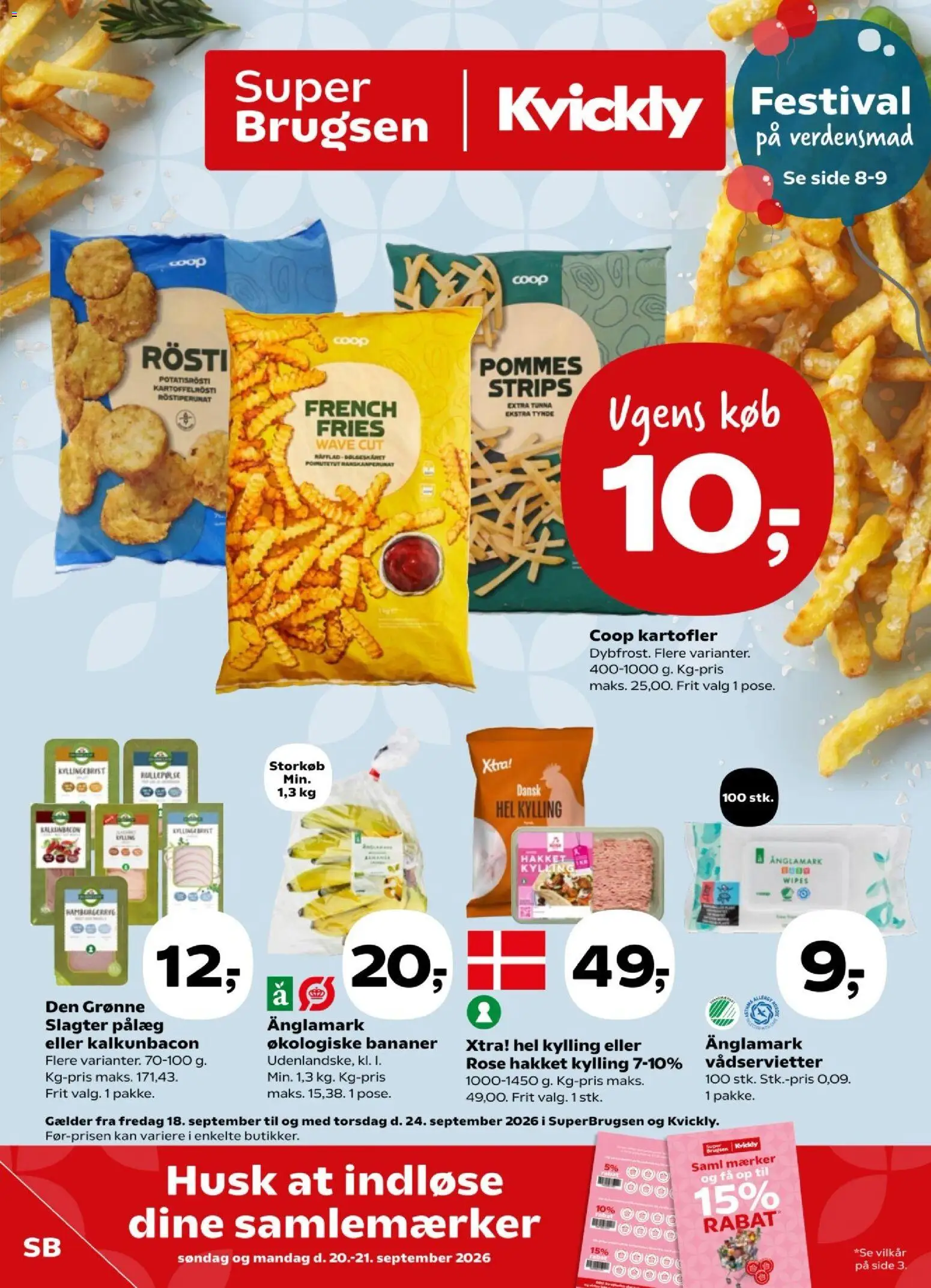 Eksempel på tilbudsavis Super Brugsen - Tilbudsavis uge 39 fra butik Super Brugsen gyldig fra 18/09/2026