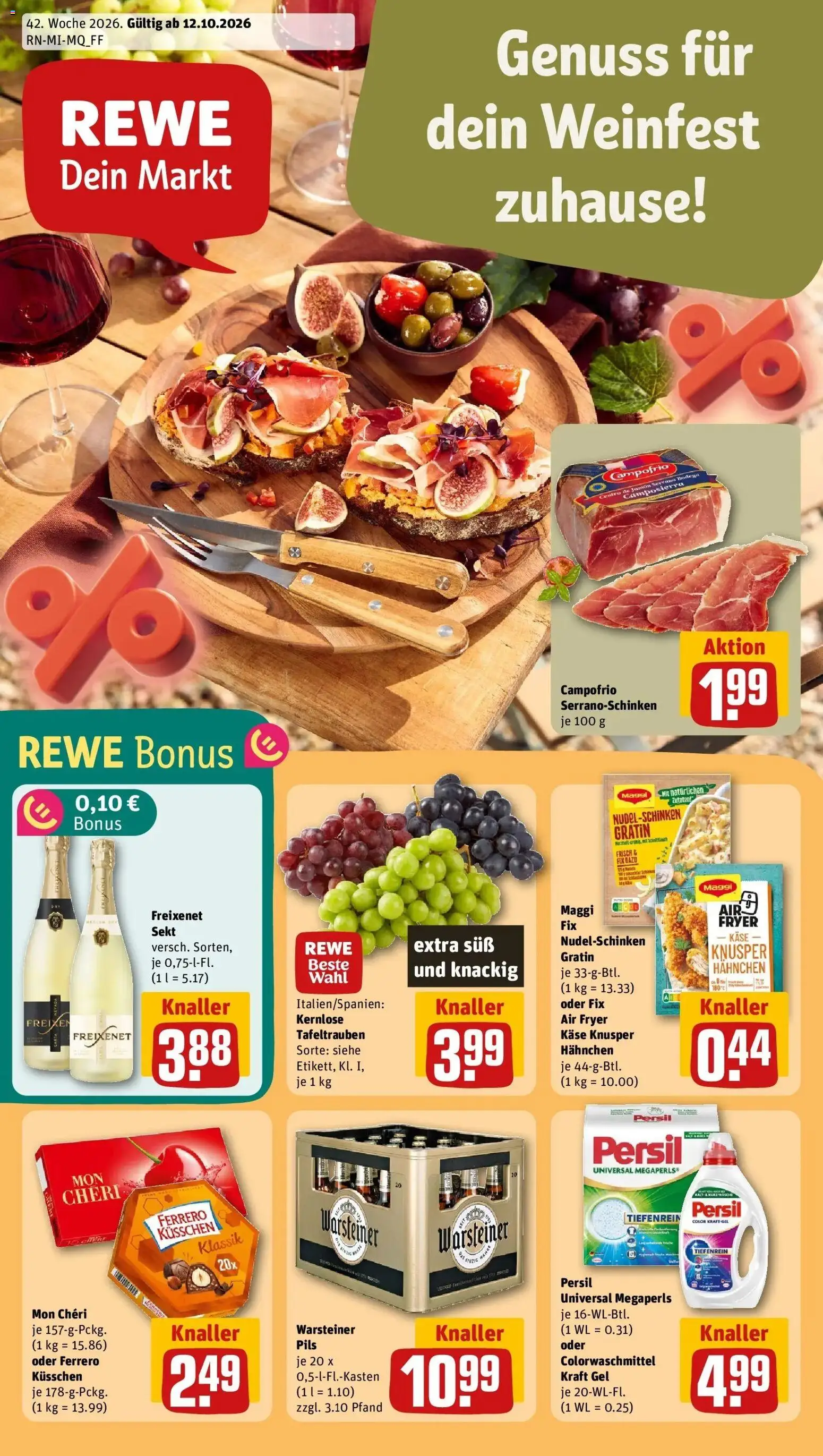 Vorschau von dem Prospekt des Geschäftes Rewe, gültig ab dem 12.10.2026