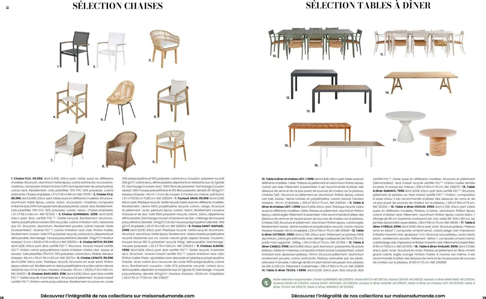 Prévisualisation de Maisons du Monde catalogue du magasin Maisons du Monde formulaire valide 02/09/2026 - Fauteuil, Peinture, Chaise, Impression, Mousse, Plateau, Argile, Ciment