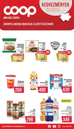 COOP - COOP - Mini & Abc & Szuper / Mecsek megtekintése, amely érvényes 2026.10.15.-től