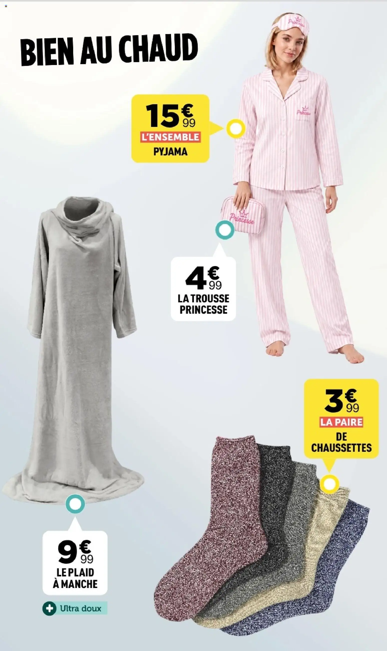 Prévisualisation de Centrakor catalogue du magasin Centrakor formulaire valide 19/10/2026 - Pyjama, Plaid, Chaussettes