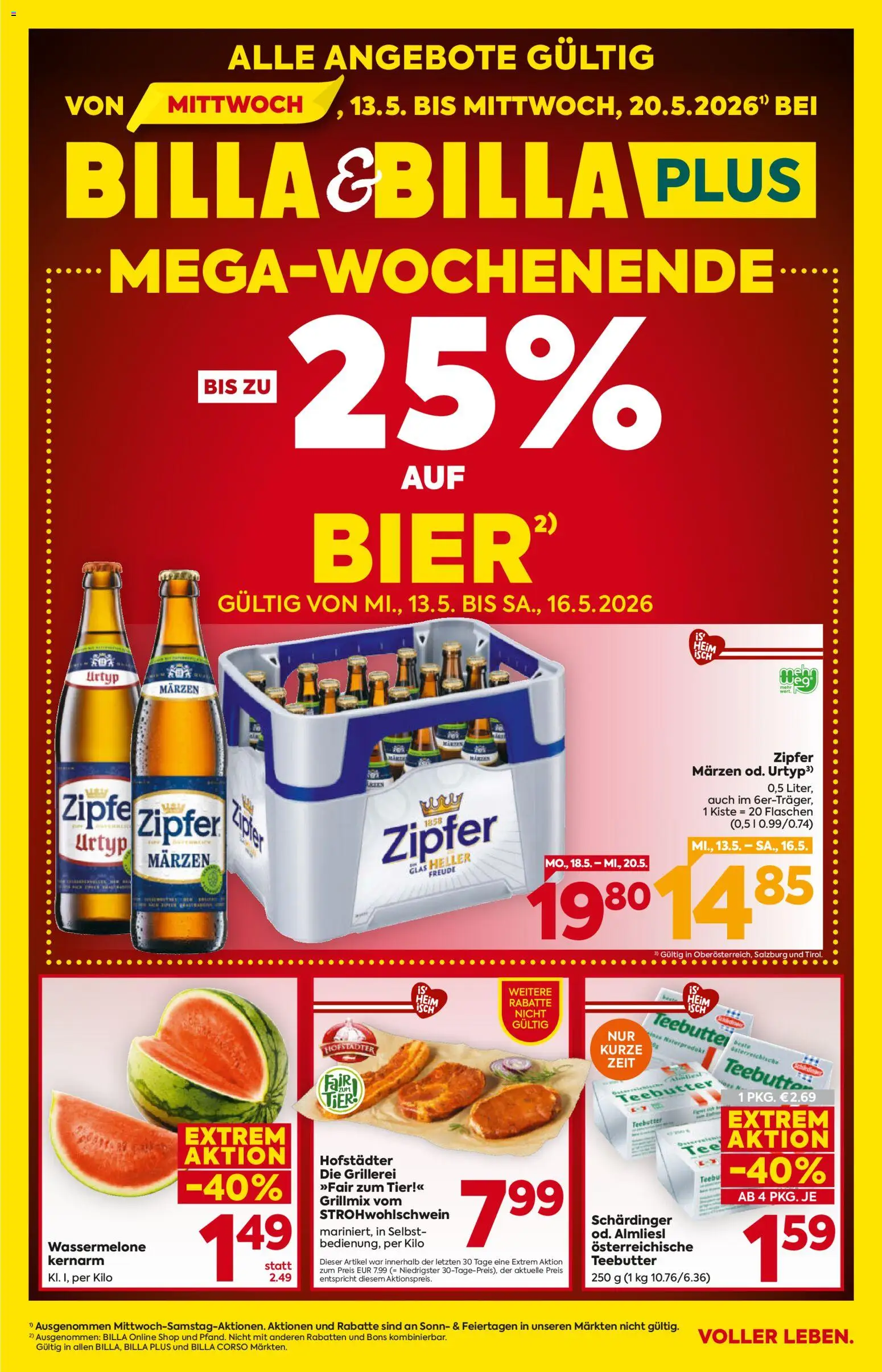 Vorschau der Angebote: Billa Billa Flugblatt - Oberösterreich gültig ab 13.05.2026