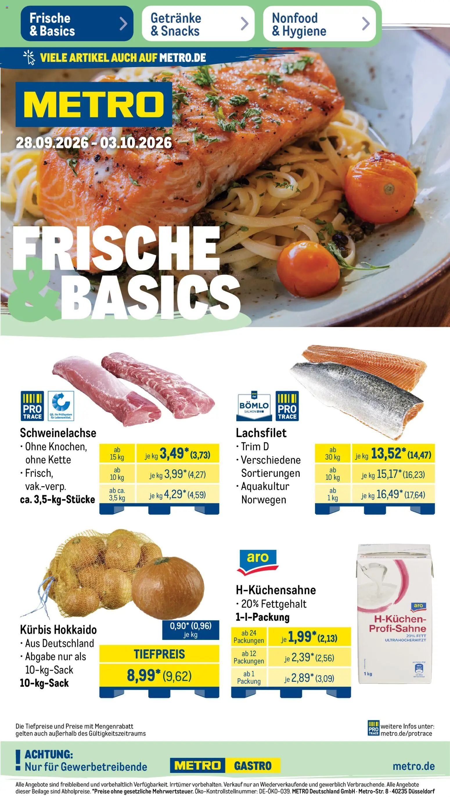 Vorschau von dem Prospekt des Geschäftes Metro, gültig ab dem 28.09.2026