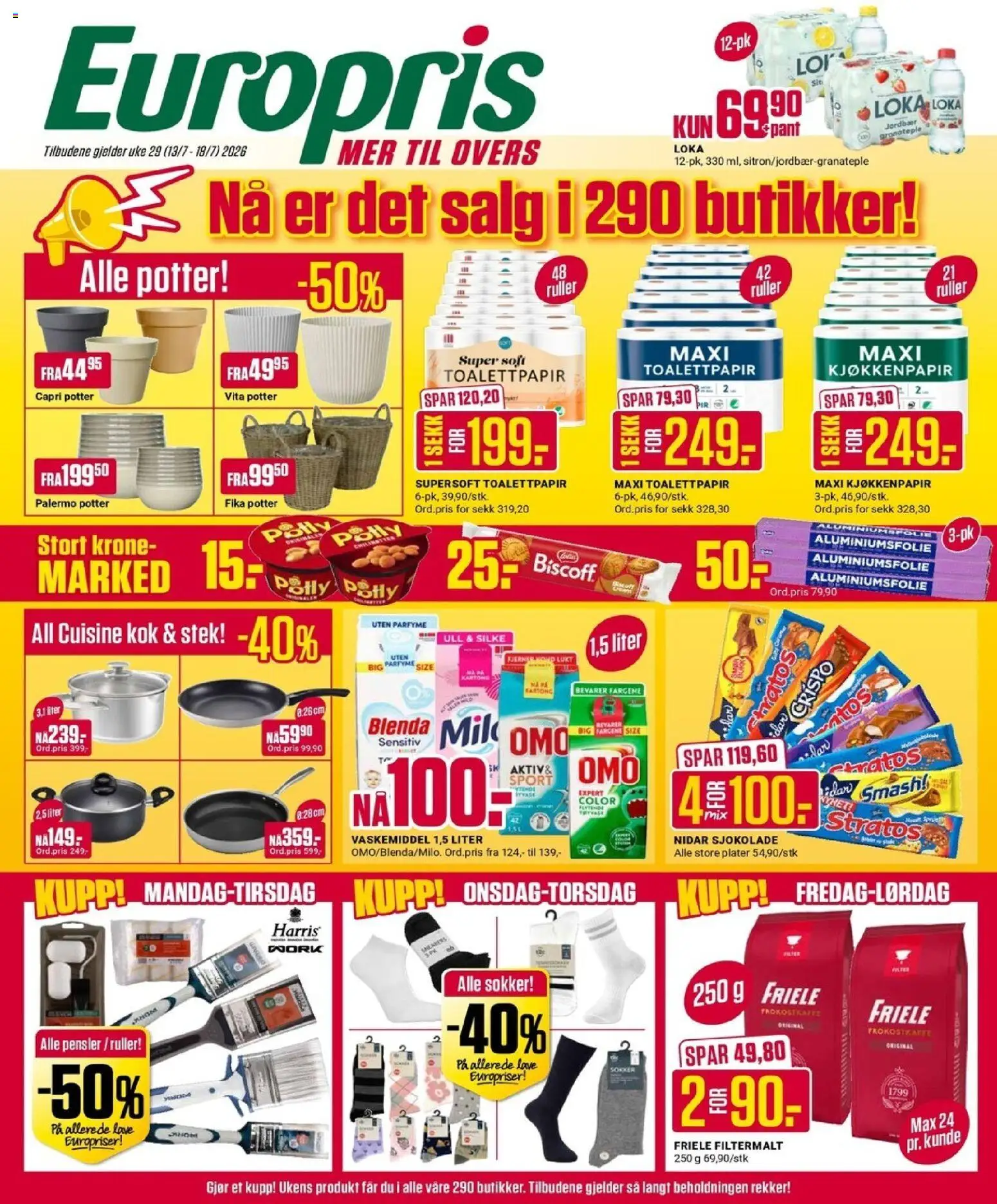 Forhåndsvis Europris kundeavis fra butikk Europris gyldig fra 13/07/2026