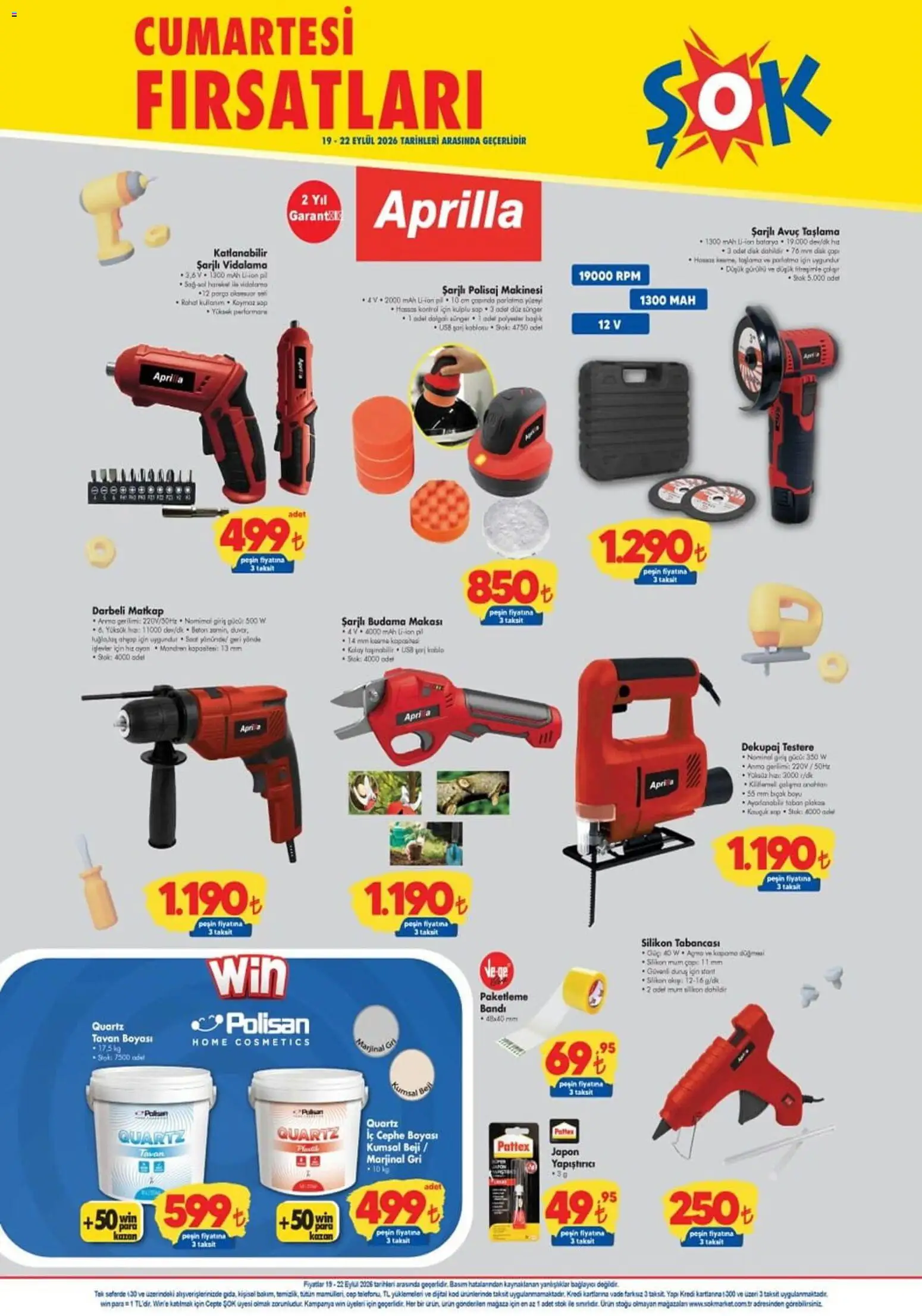 Şok Market Şok Market - Hafta sonu fırsatları 19.09.2026 - Broşürünün önizlemesi