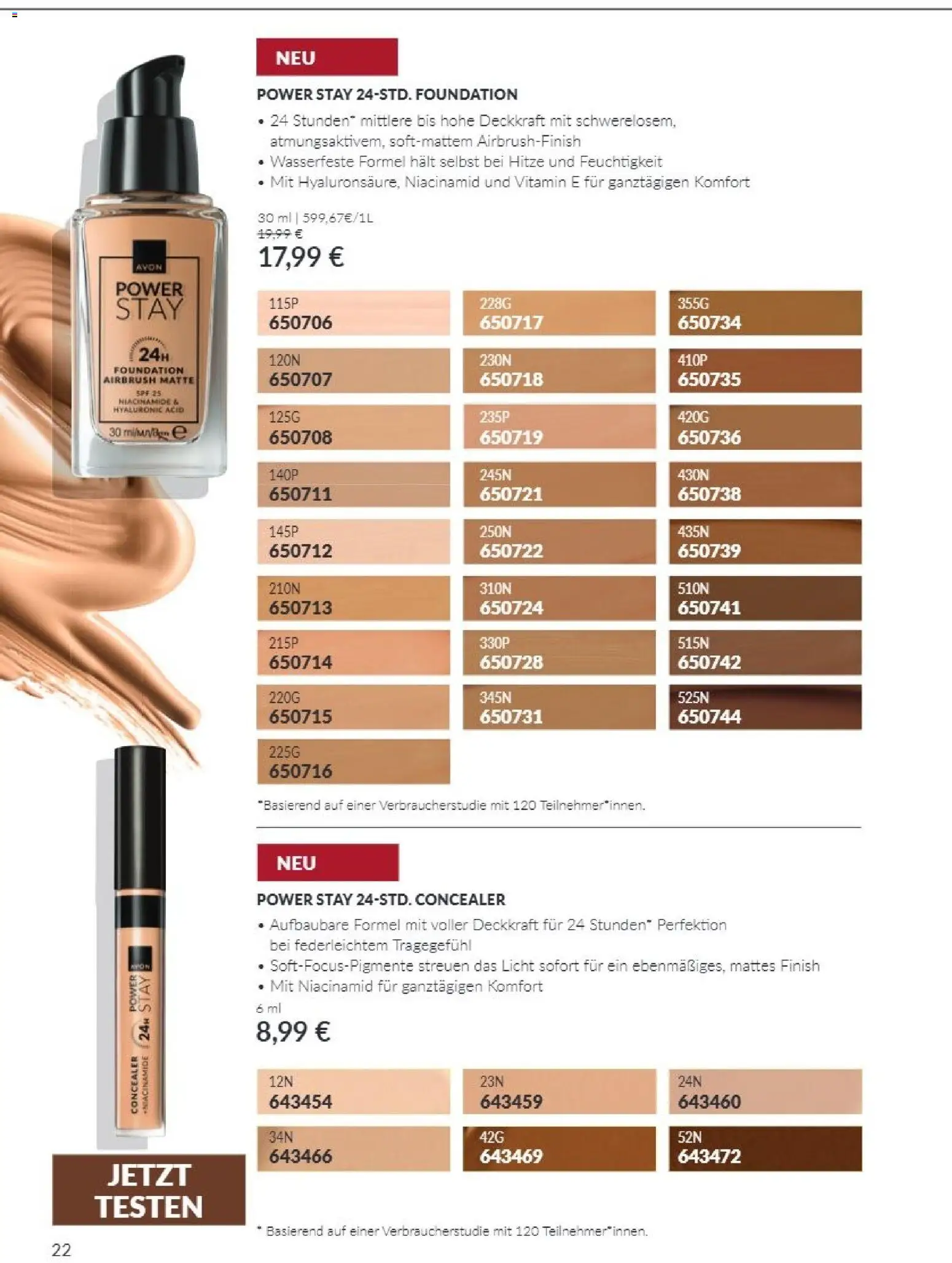 Vorschau von dem Prospekt des Geschäftes Avon, gültig ab dem 01.10.2026 - Concealer, Foundation, Finish