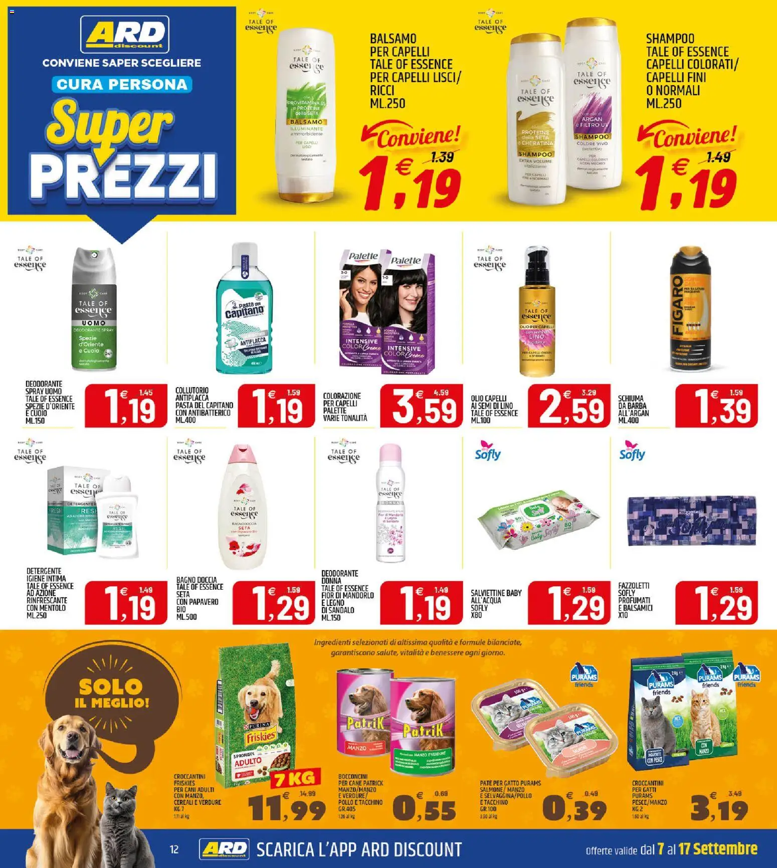Anteprima dell'opuscolo ARD Discount volantino dal negozio ARD Discount valido da 07/09/2026 - Pasta, Pesce, Shampoo, Papavero, Olio, Cereali, Detergente intimo, Igiene intima