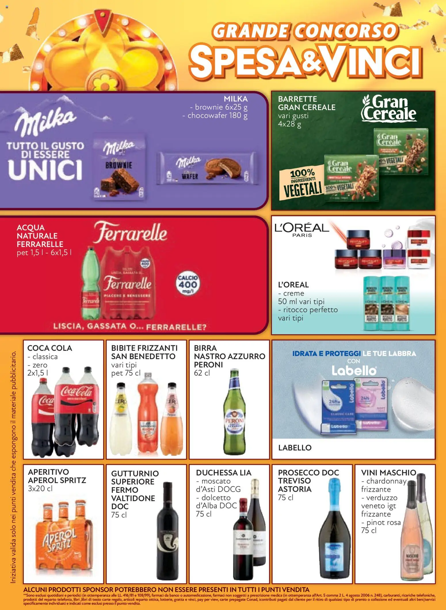 Anteprima dell'opuscolo Conad volantino Margherita Lombardia dal negozio Conad valido da 07/10/2026 - Aperitivo, Coca Cola, Aperol, Libri, Prosecco, Ingredienti, Bibite, Acqua naturale
