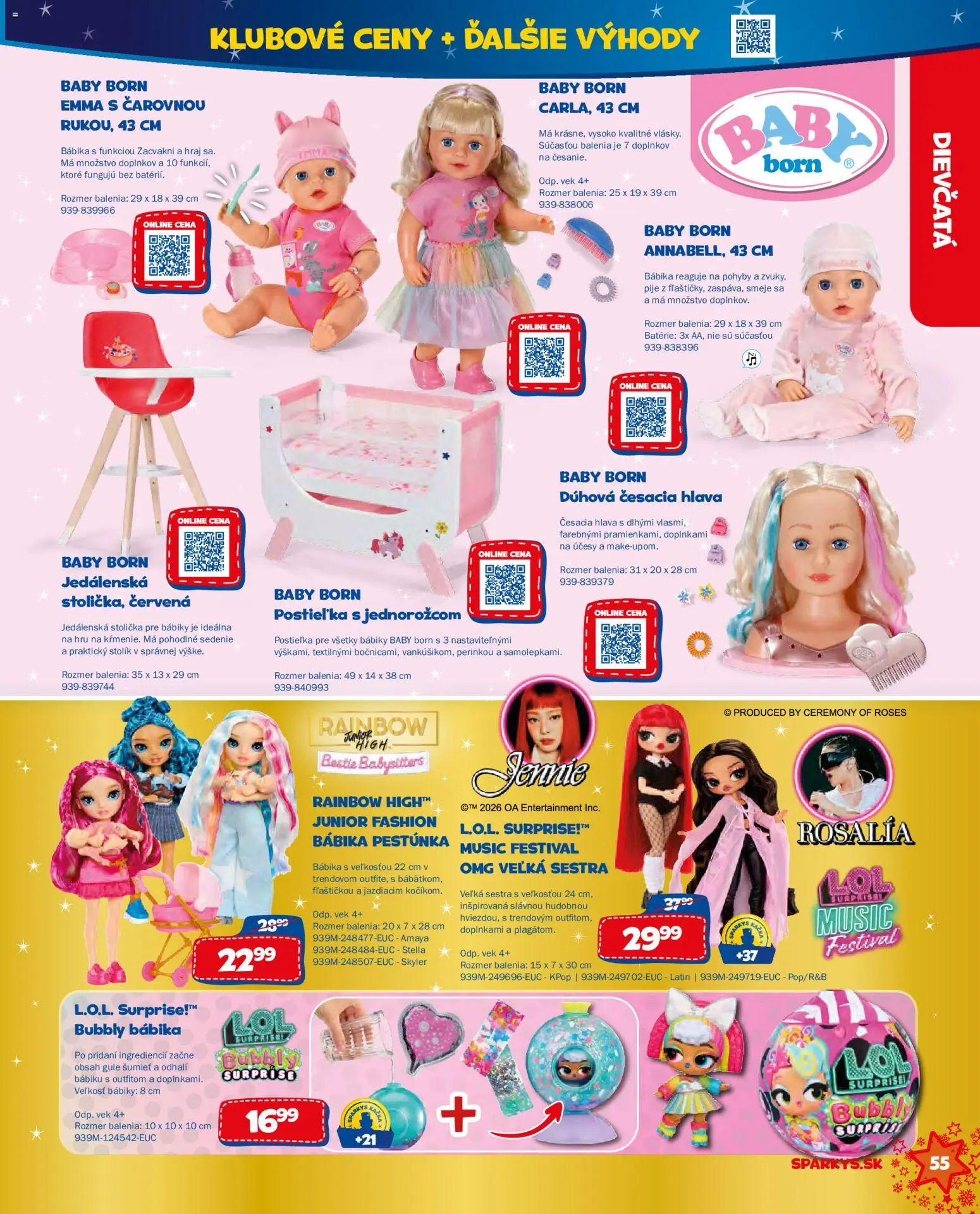 Náhľad ALLTOYS letáku platného od 06.10.2026 - Stolička, Baby Born, Batérie, Bábika, Stolík, Jedálenská stolička