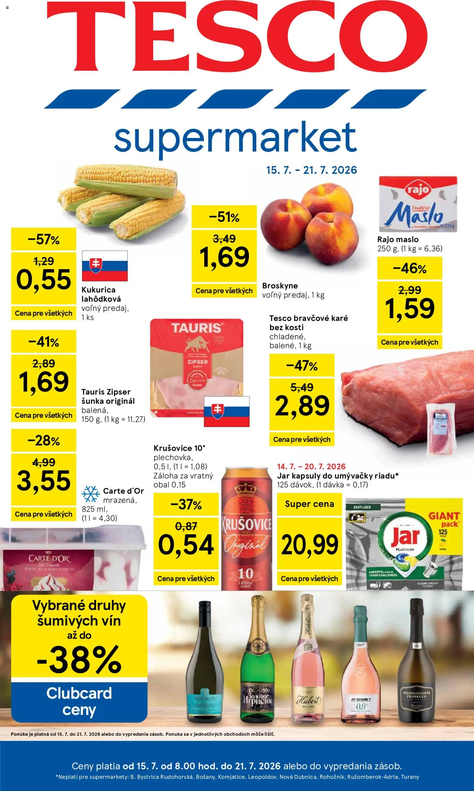 Náhľad Tesco letáku platného od 15.07.2026