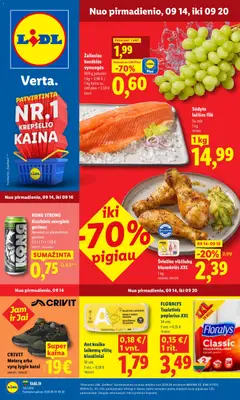 LIDL parduotuvės leidinio LIDL leidinys galiojančio nuo 2026.09.14 peržiūra