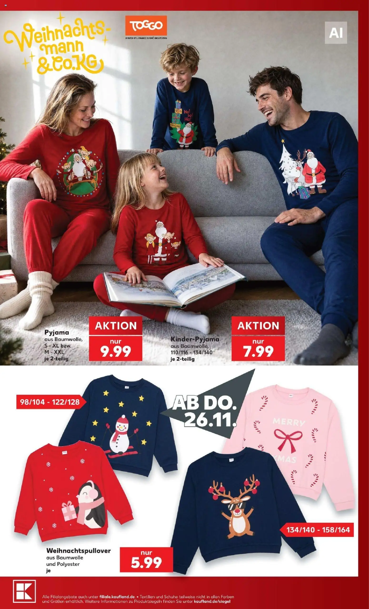 Vorschau von dem Prospekt des Geschäftes Kaufland, gültig ab dem 12.10.2026 - Pyjama