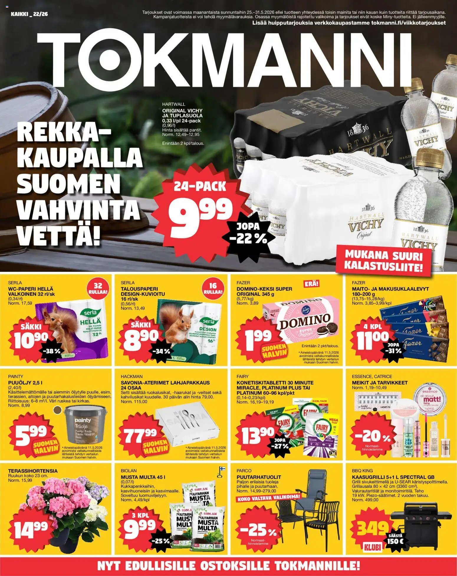 Kaupan Tokmanni Tokmanni tarjoukset esikatselu, voimassa 25/05/2026