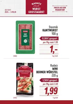 Vorschau der Angebote: Radatz Radatz Wurst & Würstel gültig ab 28.09.2026