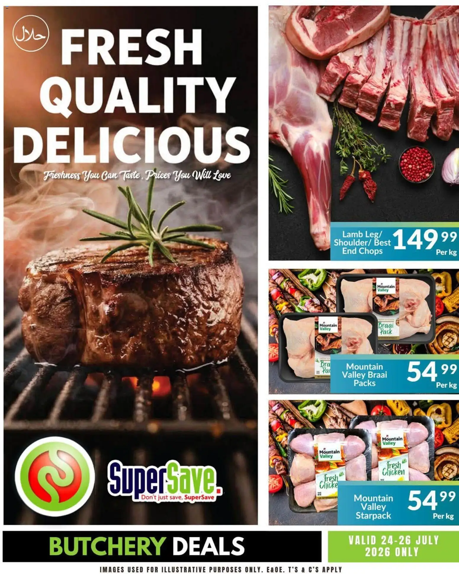 Super Save Butchery Specials from 24/07 - 26/07/2026