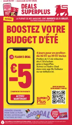Prévisualisation de Delhaize Folder de la semaine 29 du magasin Delhaize formulaire valide 16/07/2026