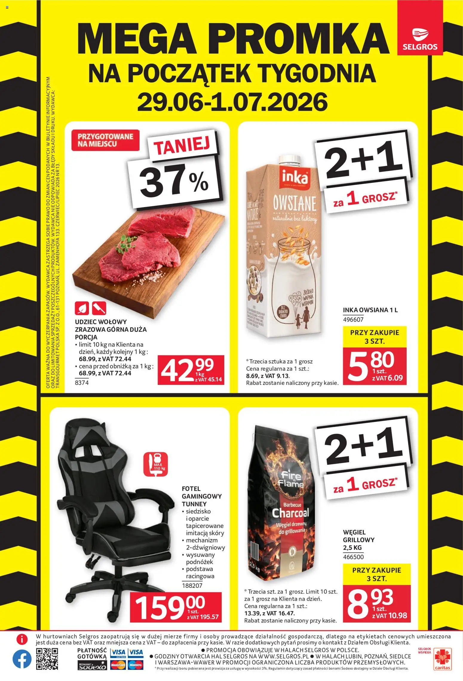 Pogląd gazetki "Selgros cash&carry gazetka - Mega Promka" ze sklepu Selgros cash&carry ważnej od 29.06.2026