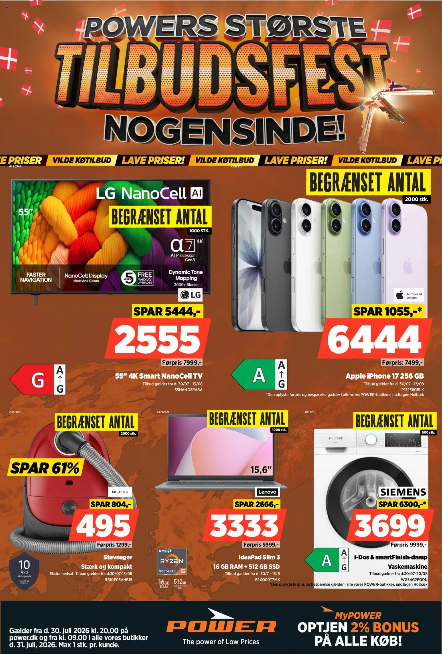 Eksempel på tilbudsavis Power - Tilbudsavis fra butik Power gyldig fra 30/07/2026