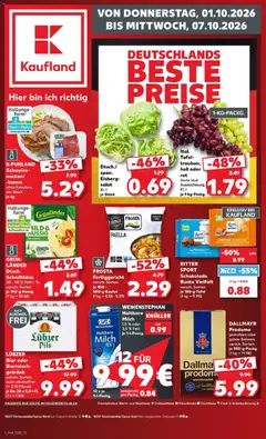Vorschau von dem Prospekt des Geschäftes Kaufland, gültig ab dem 01.10.2026