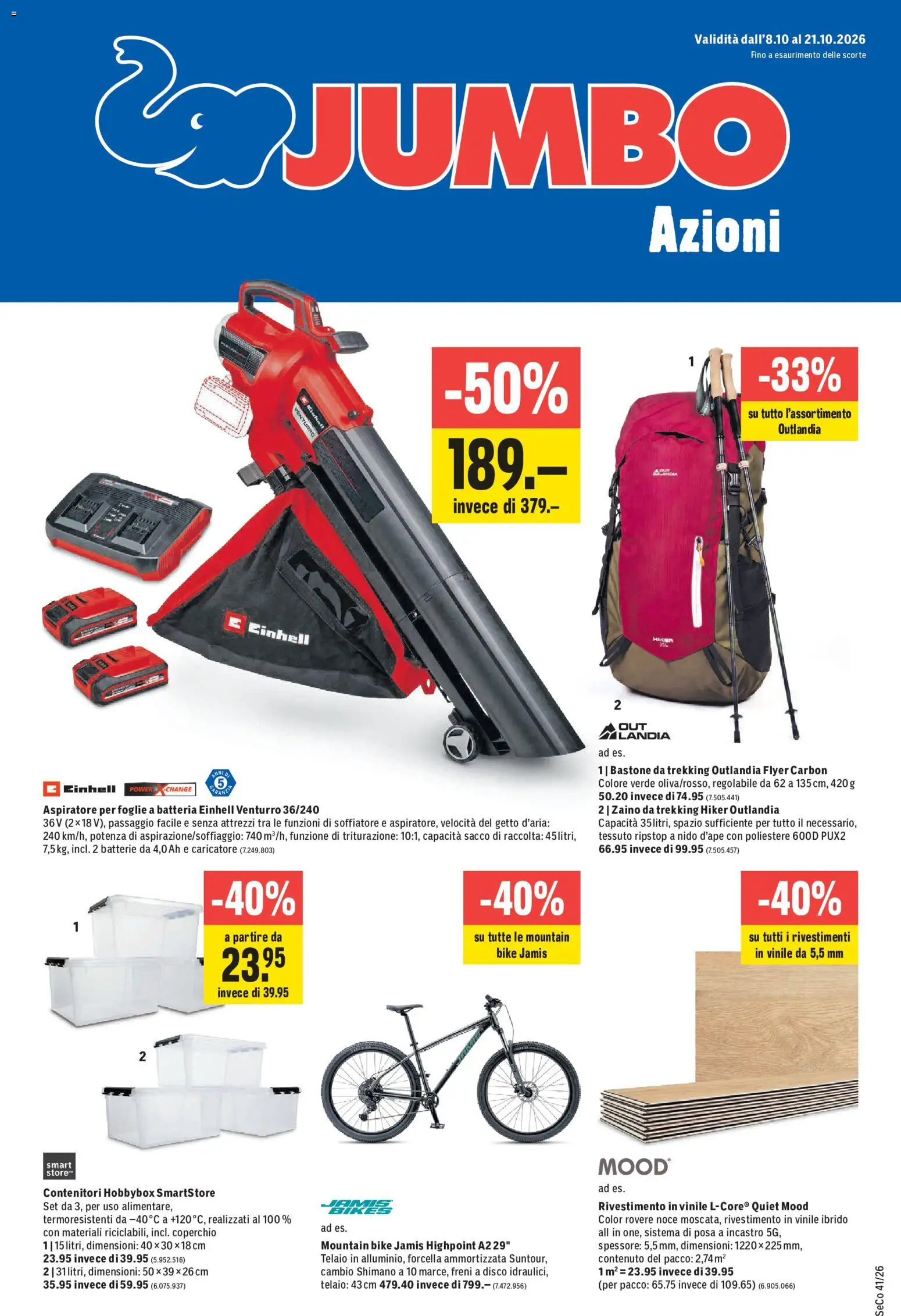 Vorschau des Merkblatts Jumbo aktionen IT vom Shop Jumbo gültig von 08.10.2026 bis 21.10.2026 - Batterie