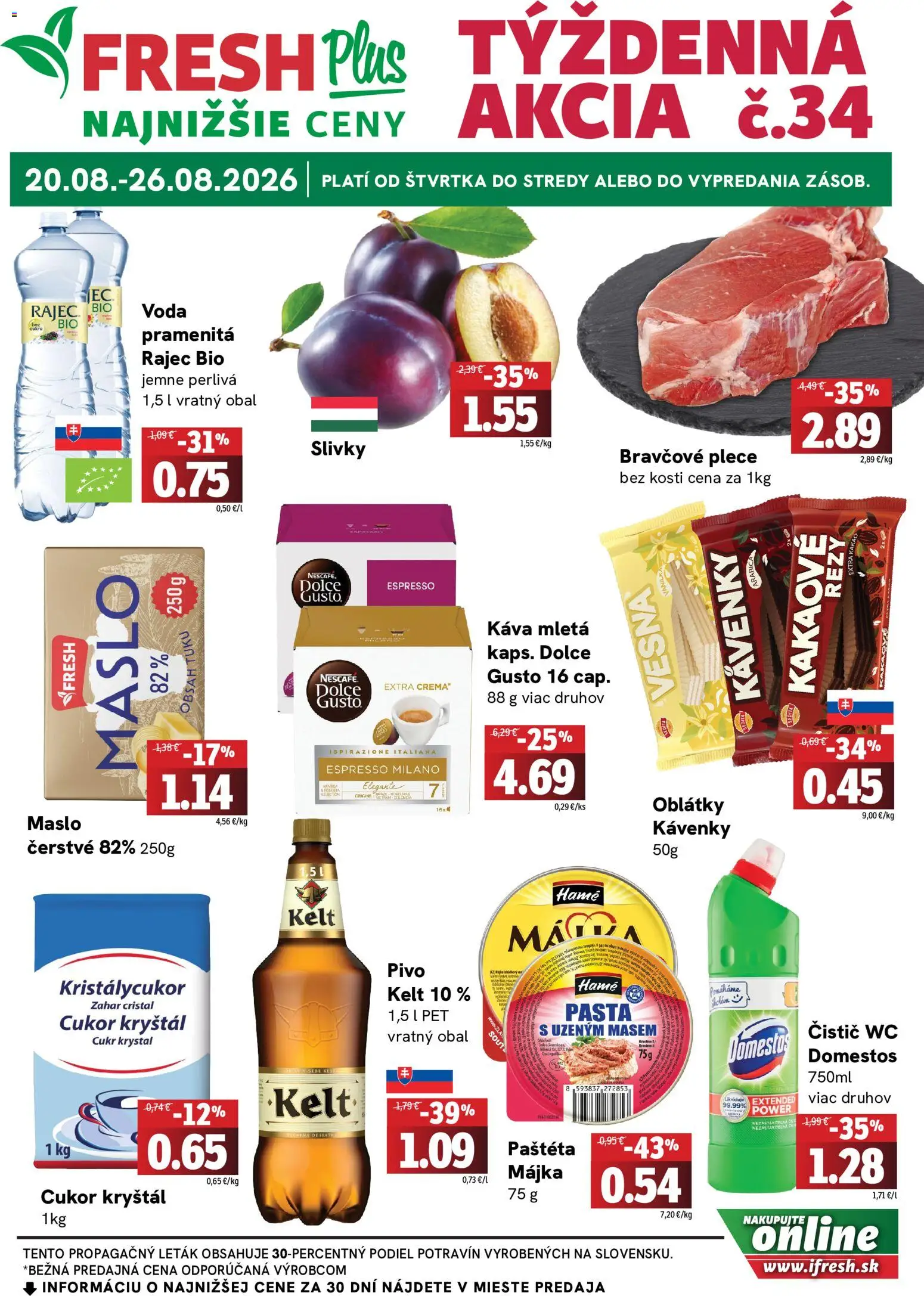Náhľad Fresh letáku platného od 20.08.2026