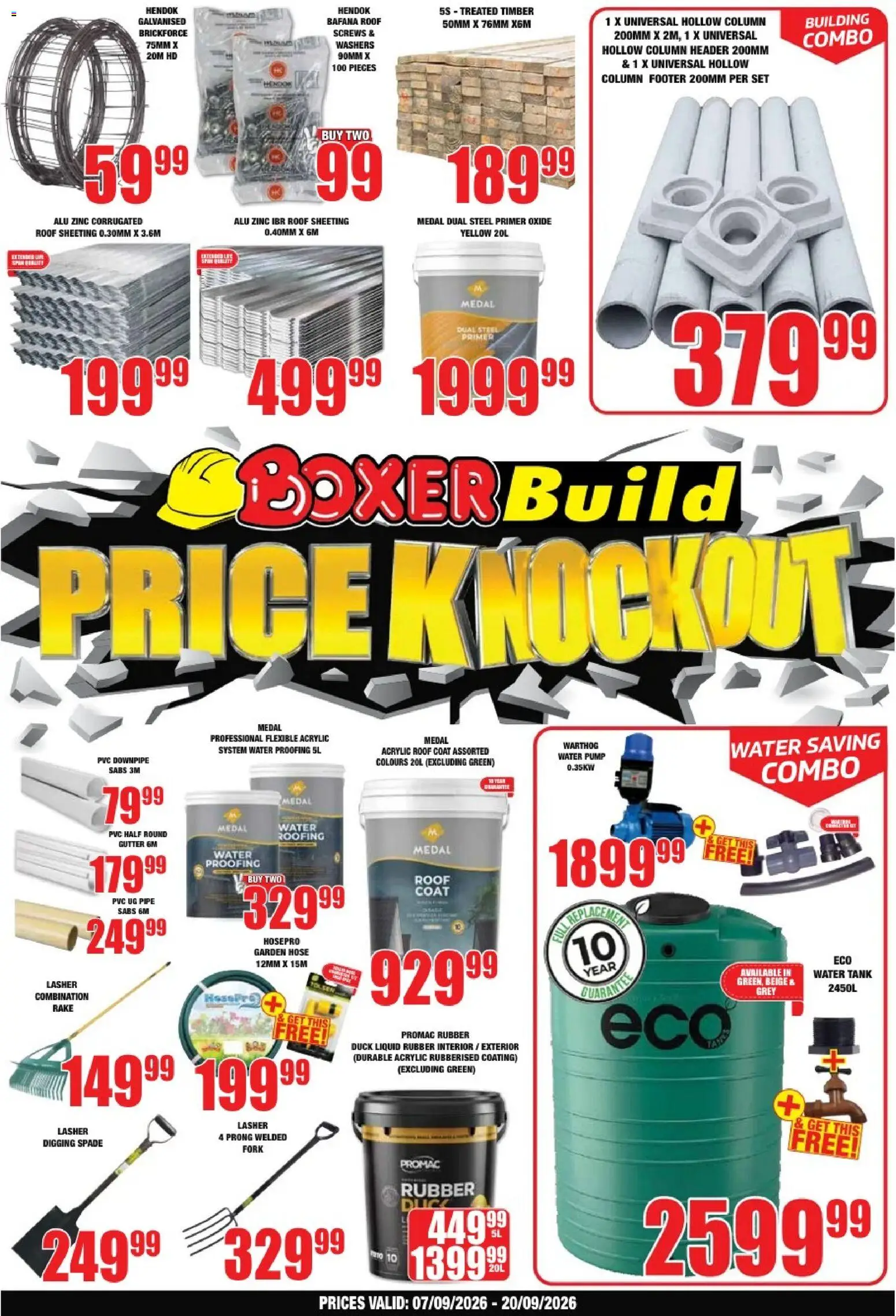 Preview of Boxer flyer valid from 07/09/2026