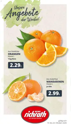 Vorschau von dem Prospekt des Geschäftes Rewe, gültig ab dem 19.10.2026