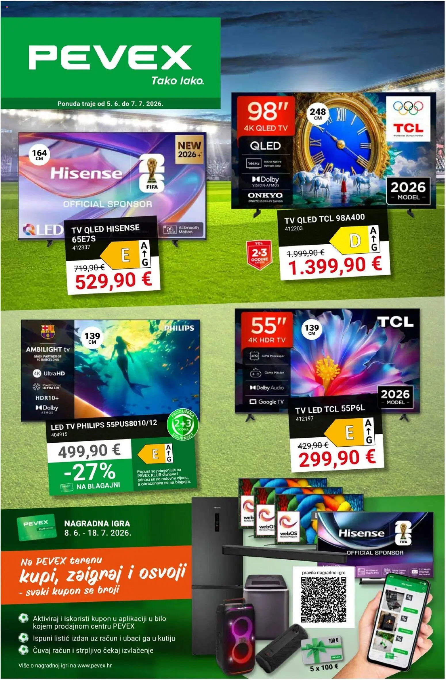 Pregled letka Pevex Ponuda trgovine Pevex vrijedi od 05.06.2026