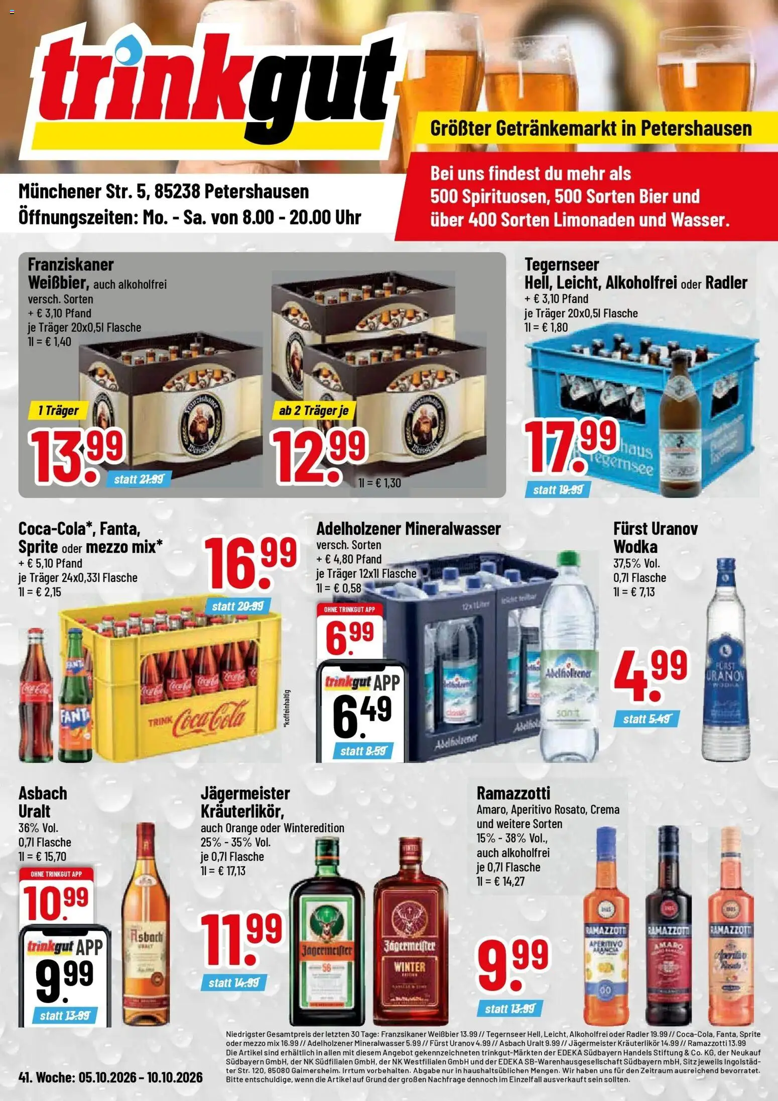 Vorschau von dem Prospekt des Geschäftes Trinkgut, gültig ab dem 05.10.2026