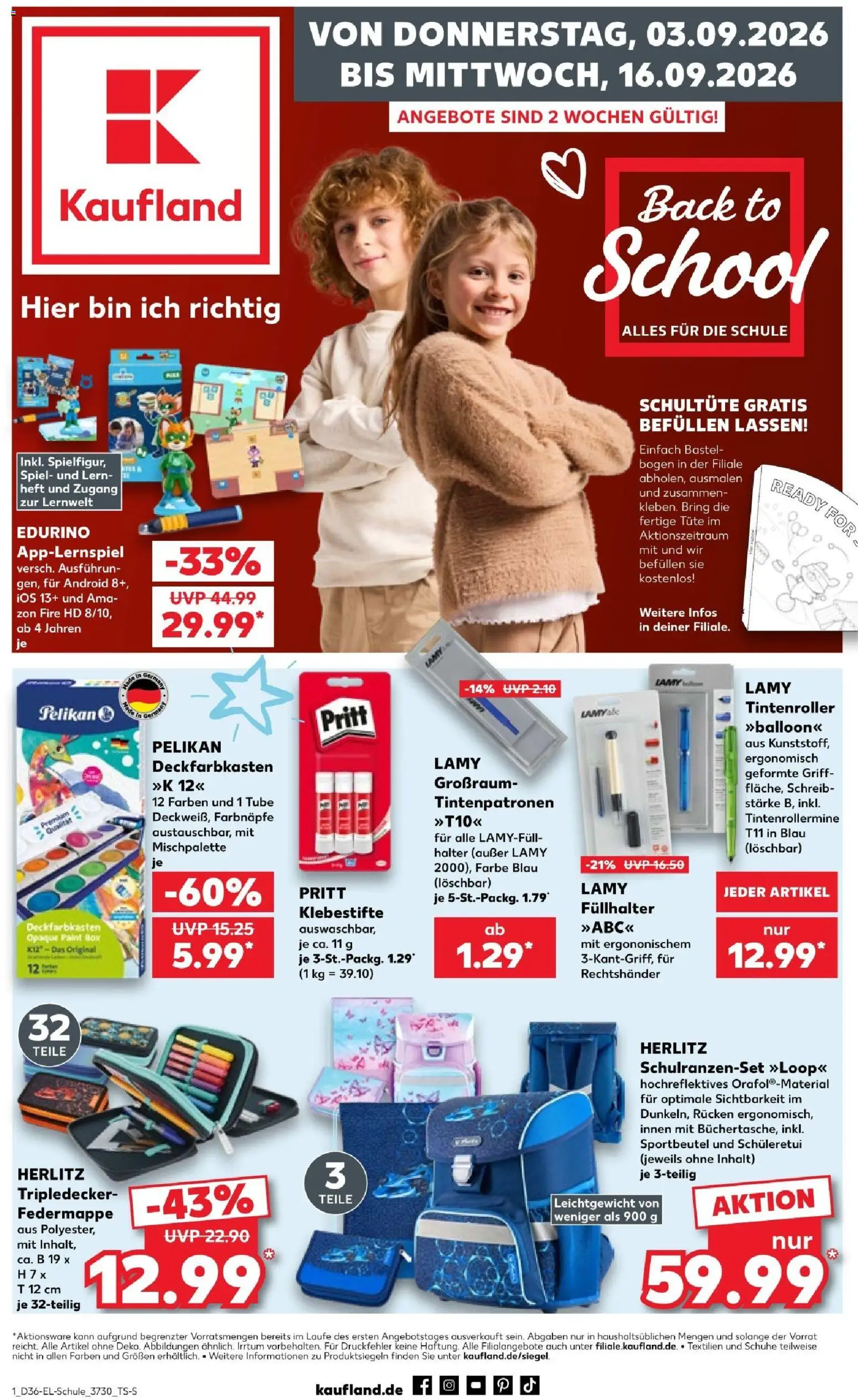 Vorschau von dem Prospekt des Geschäftes Kaufland, gültig ab dem 03.09.2026