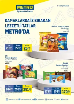 Metro Metro - Damaklarda İz Bırakan Lezzetli Tatlar Metro'da 03.09.2026 - Broşürünün önizlemesi