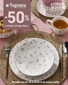 Pregled letka Crvena jabuka Tognana Prime time trgovine Crvena jabuka vrijedi od 27.04.2026