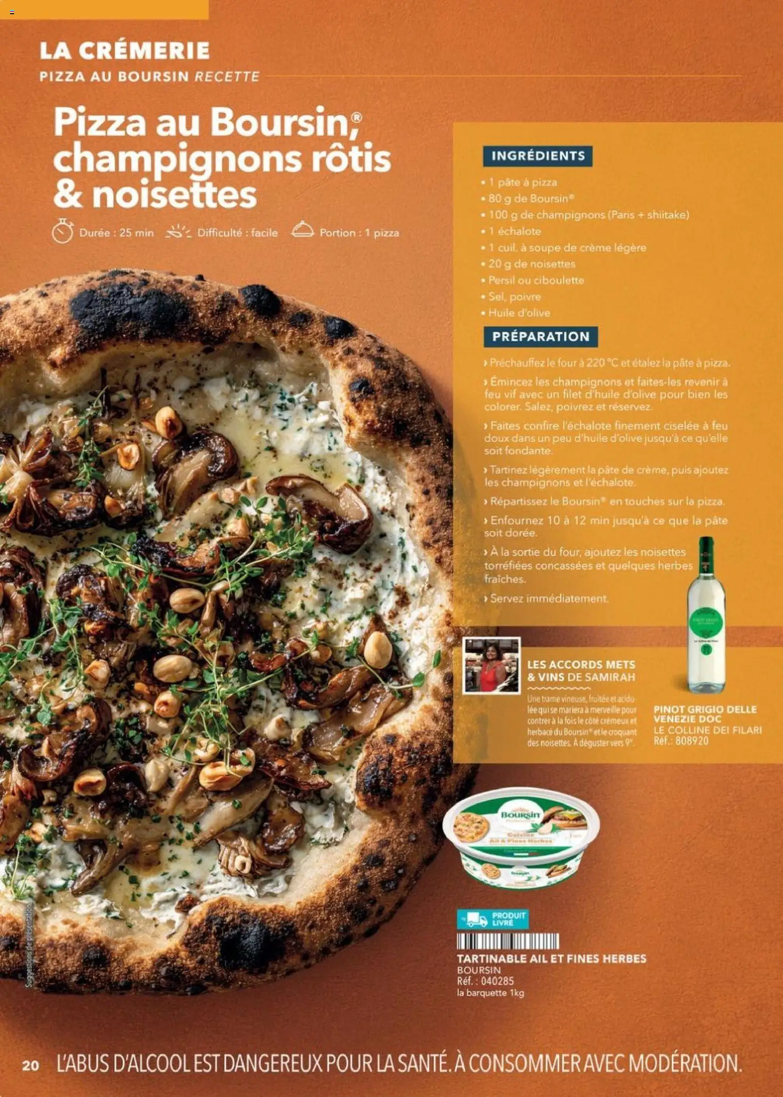 Prévisualisation de METRO - Guide Italie du magasin METRO formulaire valide 28/05/2026 - Livre, Persil, Ail, Crème, Huile, Champignons, Boursin, Huile D'olive