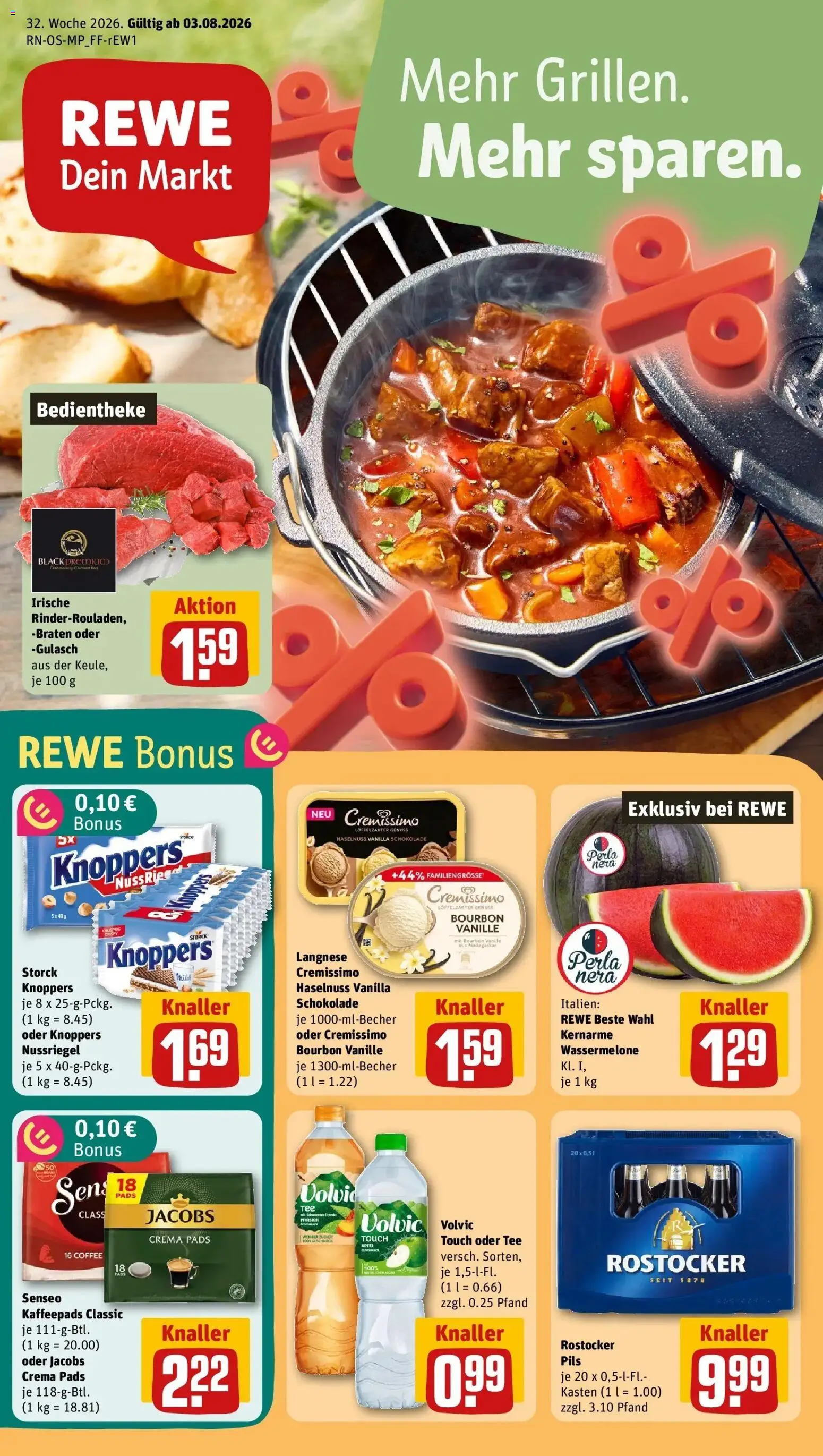 Vorschau von dem Prospekt des Geschäftes Rewe, gültig ab dem 03.08.2026
